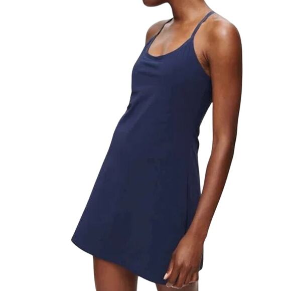 Outdoor Voices Navy Exercise Dress with Built-In Shorts | Women’s Small - Picture 3 of 9